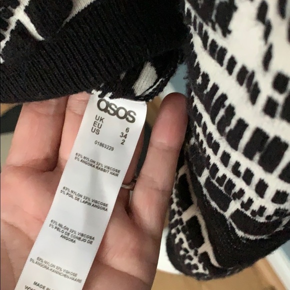 ASOS black & white evil eye textured sweater - Picture 7 of 7